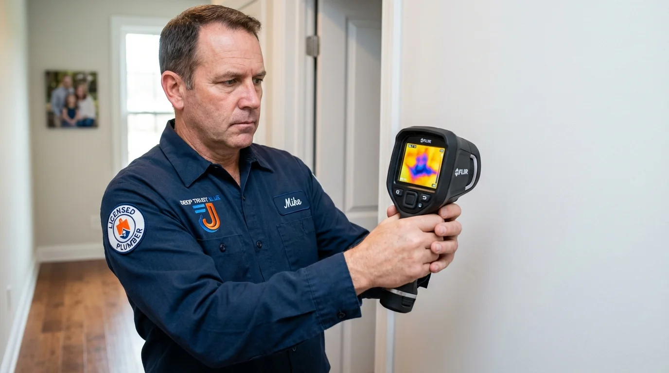 Thermal imaging leak detection by Johns Plumbing LLC in Corinth